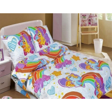Комплект дитячої постільної білизни RAINBOW PONY 1.5