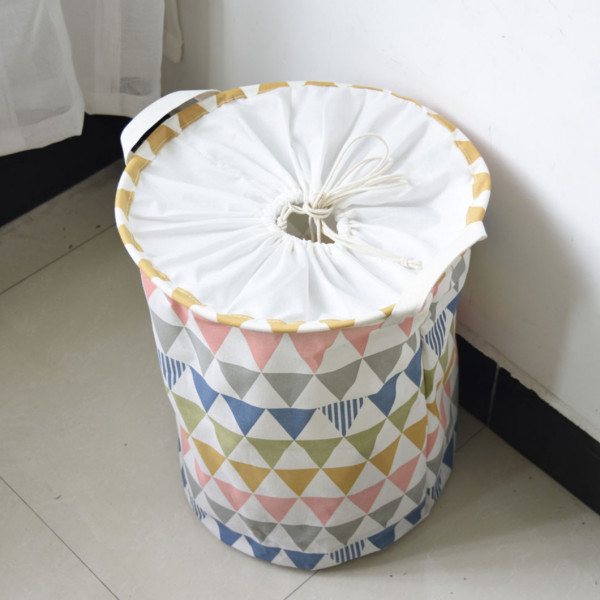 Basket for toys, laundry, storage on ties Triangles
