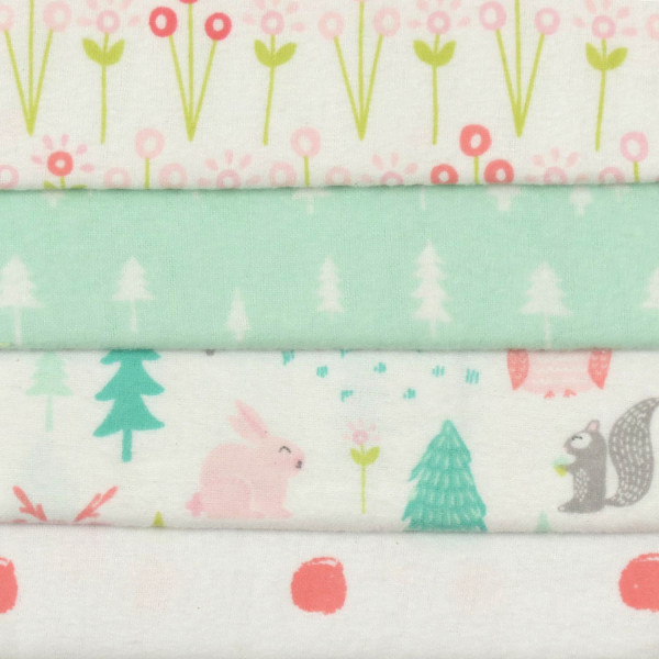 Flannel diaper 76 x 76 cm. (4 pcs.)