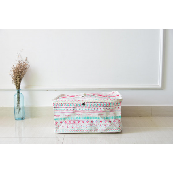 Basket for toys, laundry, storage with a lid Ornament