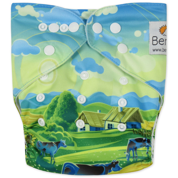 Reusable diaper with insert