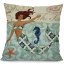 Mermaid decorative pillow 45 x 45 cm