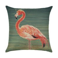 Decorative pillow Flamingo in the water 45 x 45 cm