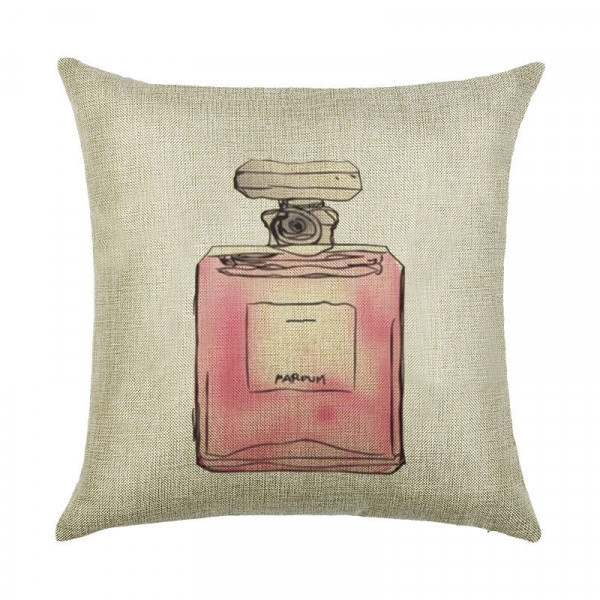 Perfume decorative pillow 45 x 45 cm