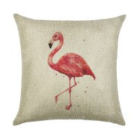 Decorative pillow Lonely flamingo 45 x 45 cm