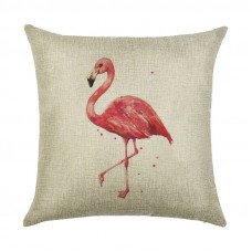Decorative pillow Lonely flamingo 45 x 45 cm