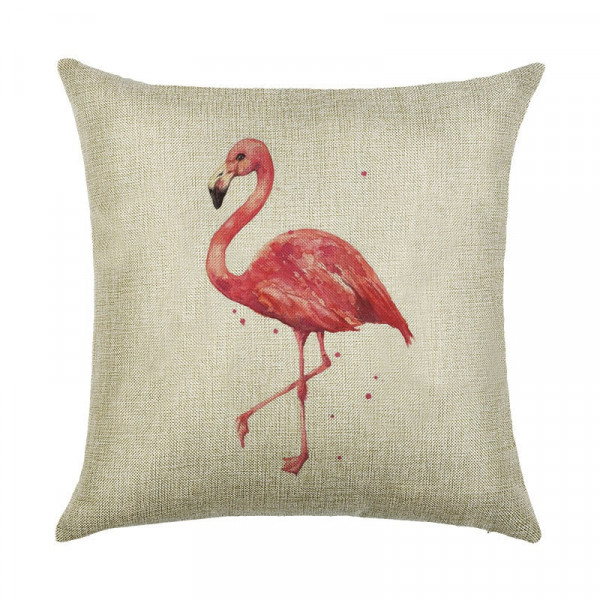 Decorative pillow Lonely flamingo 45 x 45 cm