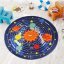 Rug for children's room Star system 100 x 100 cm