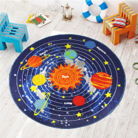 Rug for children's room Star system 100 x 100 cm