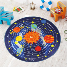 Rug for children's room Star system 100 x 100 cm