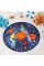 Rug for children's room Star system 100 x 100 cm