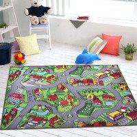 Rug for children's room City map 150 x 200 cm