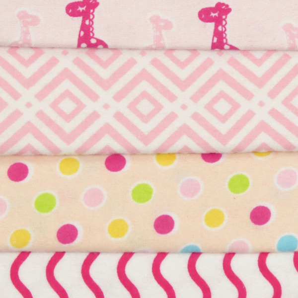 Flannel diaper 76 x 76 cm. (4 pcs.)