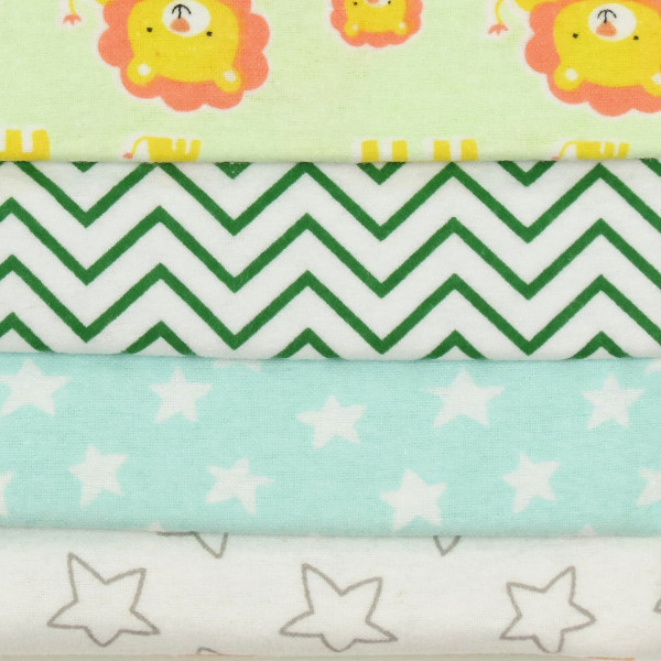 Flannel diaper 76 x 76 cm. (4 pcs.)