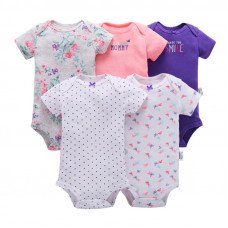 Body for girls in polka dots 5 pcs