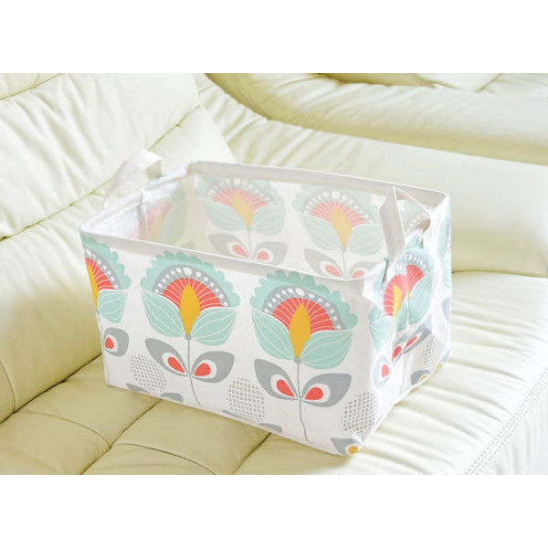 A basket for toys, laundry, storage Gentle plants