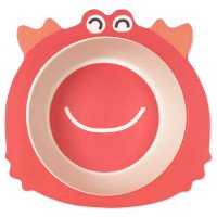 Plate made of bamboo fiber Crab