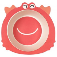 Plate made of bamboo fiber Crab