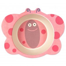 Butterfly bamboo fiber plate