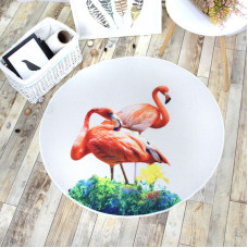 Flamingo rug 100 x 100 cm