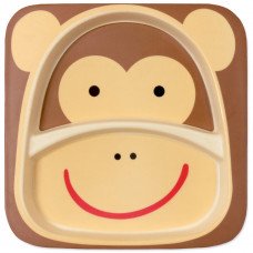 Monkey bamboo fiber plate