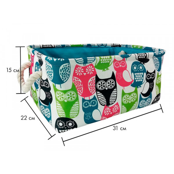 Basket for toys, laundry, storage Owl