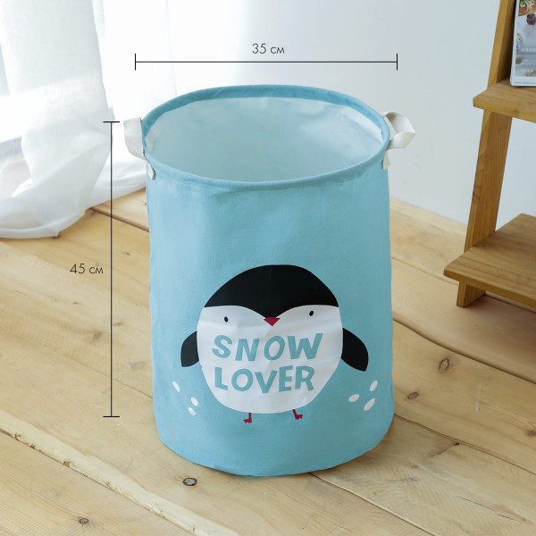 Basket for toys, laundry, storage Penguin