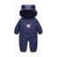 Demi-season children's overalls Happy bear, blue