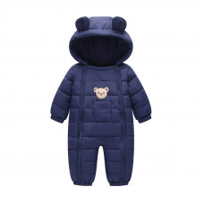 Demi-season children's overalls Happy bear, blue
