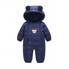 Demi-season children's overalls Happy bear, blue