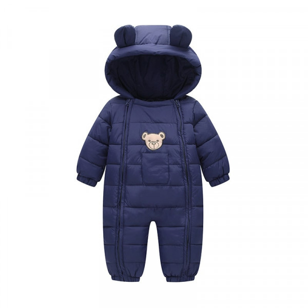 Demi-season children's overalls Happy bear, blue