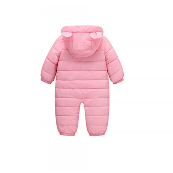 Demi-season overalls for girls Happy bear, pink