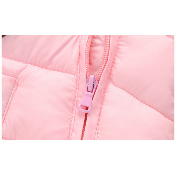 Demi-season overalls for girls Happy bear, pink