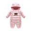 Demi-season overalls for girls Teddy, pink