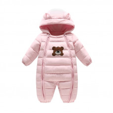 Demi-season overalls for girls Teddy, pink