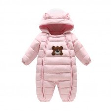 Demi-season overalls for girls Teddy, pink