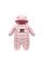 Demi-season overalls for girls Teddy, pink
