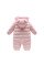 Demi-season overalls for girls Teddy, pink