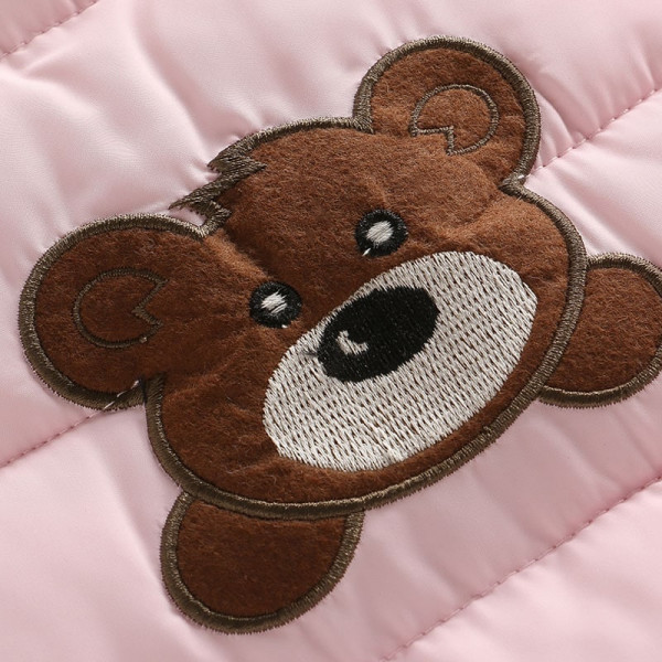 Demi-season overalls for girls Teddy, pink