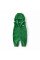 Children's insulated fleece coveralls Small heart, green