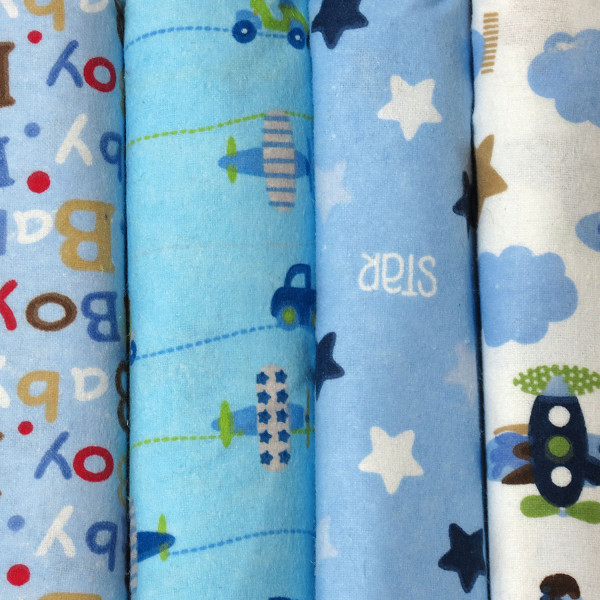 Flannel diaper Airplanes in the sky