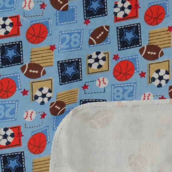Waterproof diaper 120 x 75 cm. Soccer balls