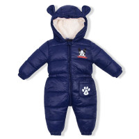 Demi-season children's overalls Dog, blue