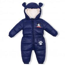 Demi-season children's overalls Dog, blue