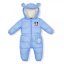 Children's demi-season overalls Dog, blue