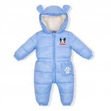 Children's demi-season overalls Dog, blue