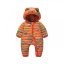 Demi-season children's overalls Stegosaurus, orange