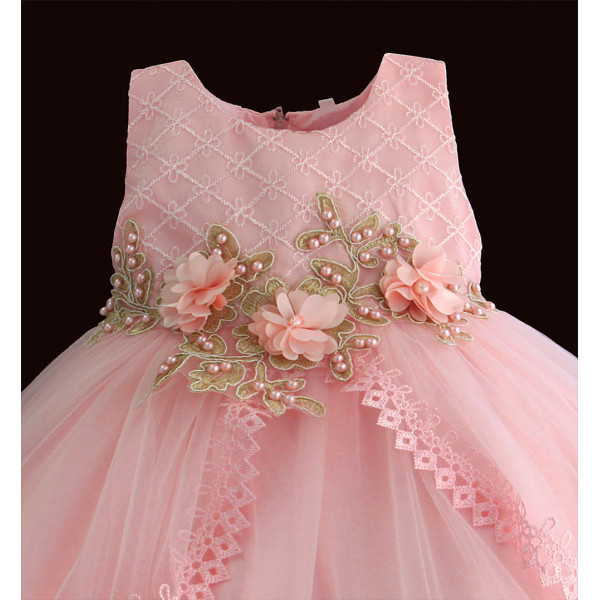 Dress for a girl Pink pearl