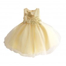 Dress for a girl Golden Peacock