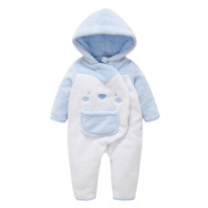 Insulated children's blue overalls